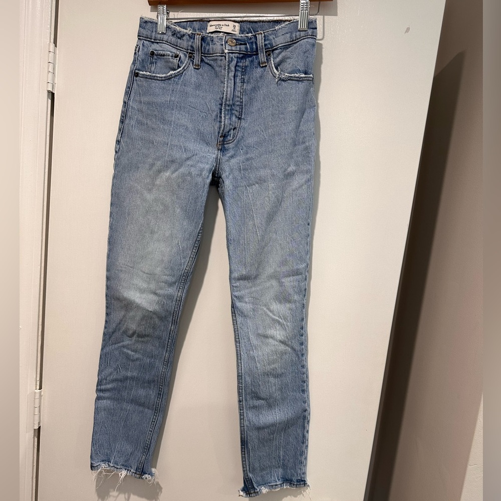 Abercrombie & Fitch Light Blue Skinny High Rise Jeans